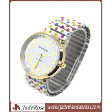 Montre-bracelet promotionnelle à quartz pour femme avec grand visage